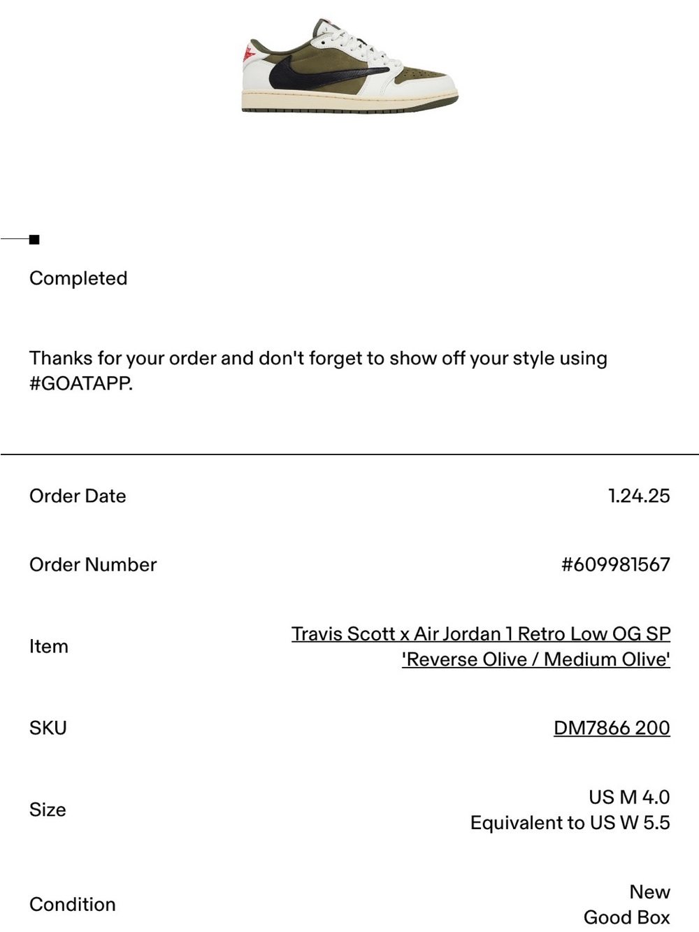 Travis Scott Low OG SP 'Olive' - Olive/Black/White - Picture 10 of 10